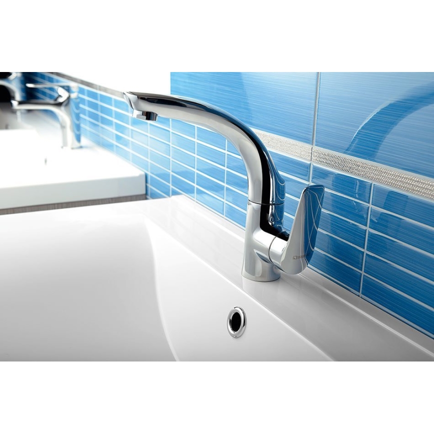 Sapho - Grifo de lavabo SOLITER 18 cm cromo brillante