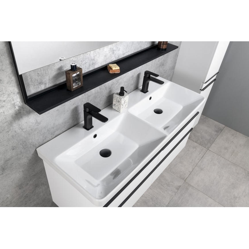 Sapho - Grifo de lavabo SPY 16,7 cm negro