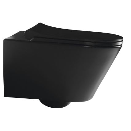 Sapho - Inodoro suspendido AVVA cerámica/negro