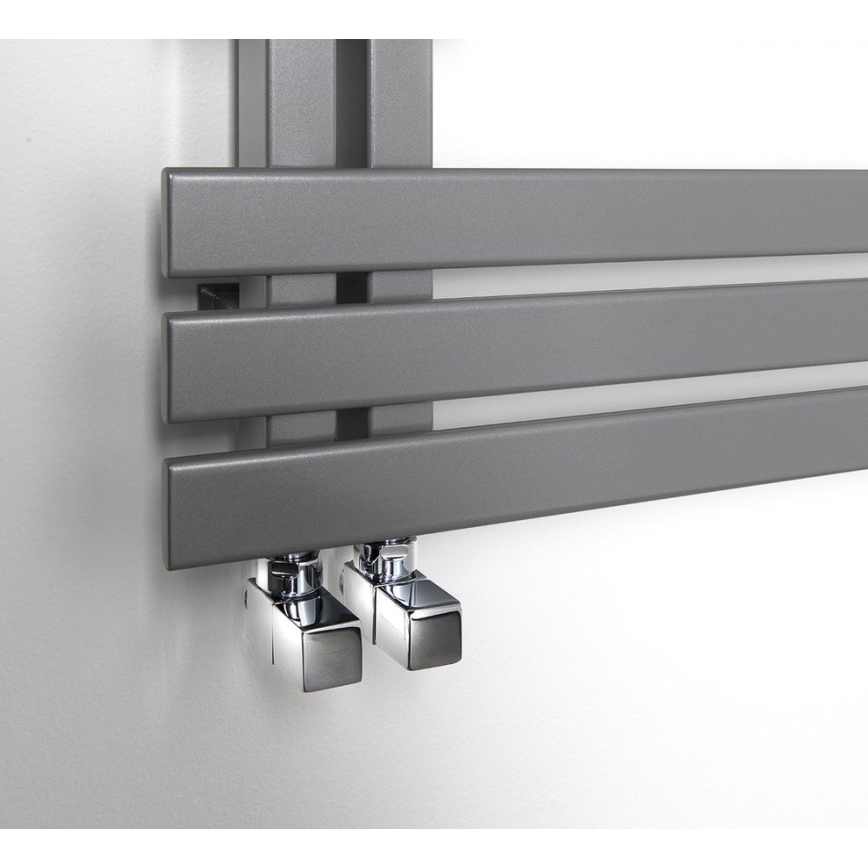 Sapho - Juego de conexión para válvulas angulares CUBE, 2 piezas, cromo brillante