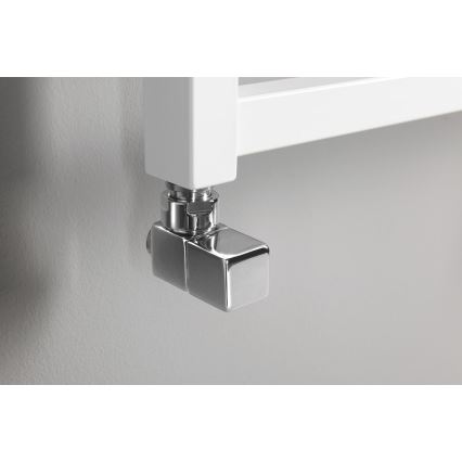 Sapho - Juego de conexión para válvulas angulares CUBE, 2 piezas, cromo brillante