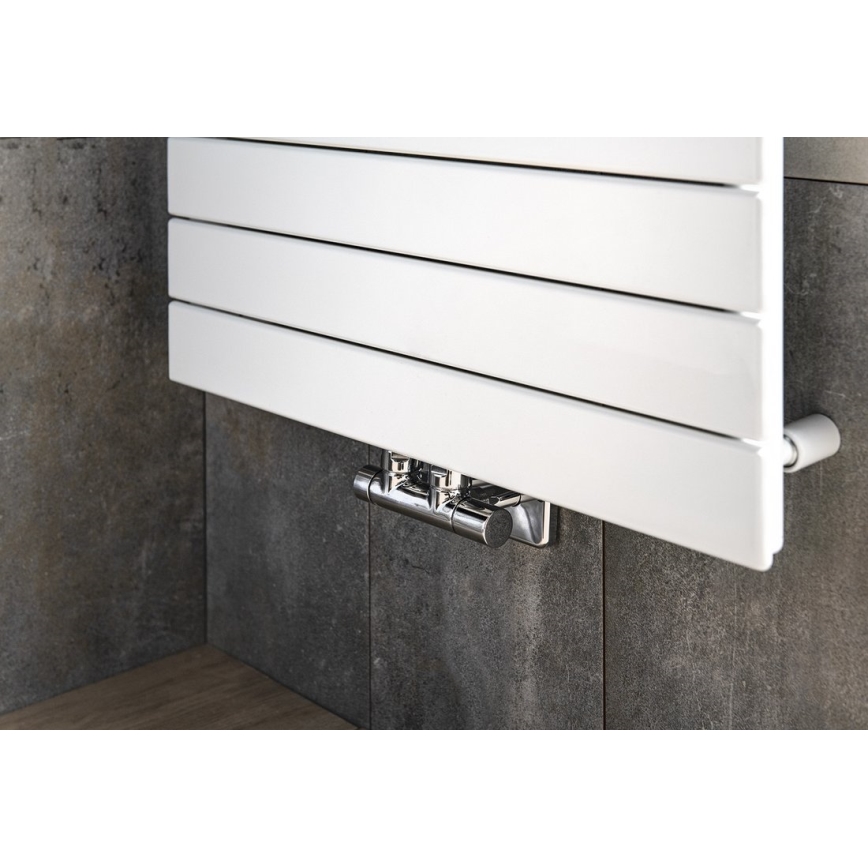 Sapho - Kit de válvulas de conexión para instalación central TWIN, cromo brillante