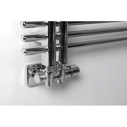 Sapho - Kit termostático de conexión para toma central TWIN COMBI, derecha, acabado cromo brillante