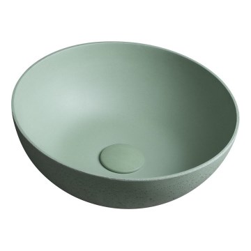 Sapho - Lavabo de encimera FORMIGO Ø 39 cm hormigón/verde