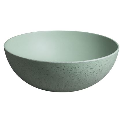 Sapho - Lavabo de encimera FORMIGO Ø 39 cm hormigón/verde