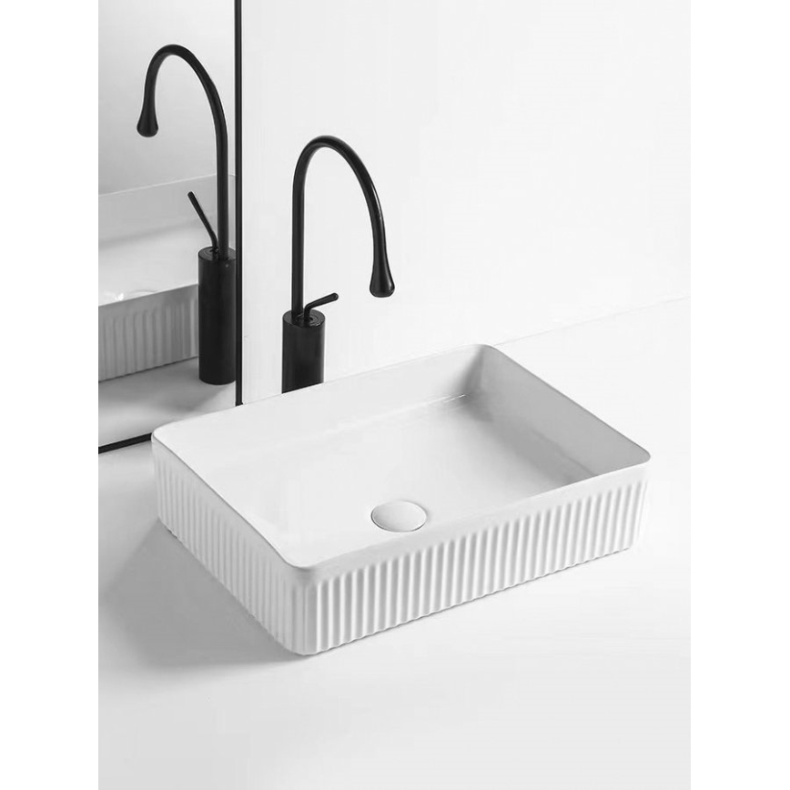Sapho - Lavabo de encimera PICOBELLO 50x34 cm cerámica/blanco