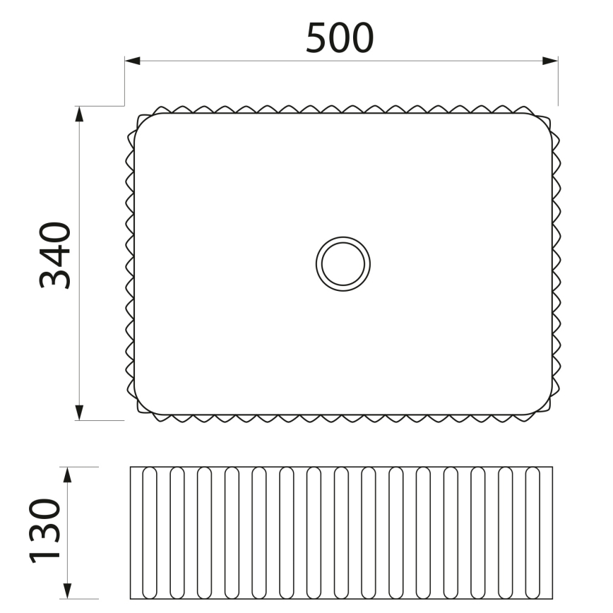 Sapho - Lavabo de encimera PICOBELLO 50x34 cm cerámica/blanco
