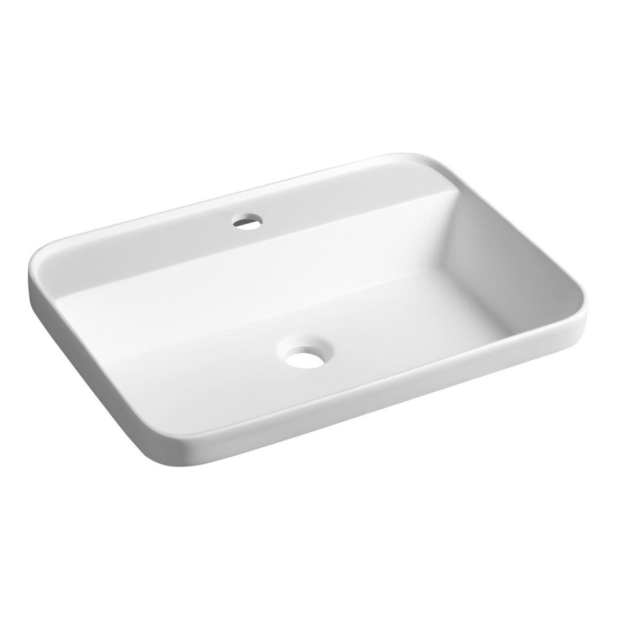Sapho - Lavabo encastrado 55x39 cm cerámica/blanco