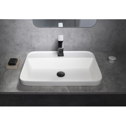 Sapho - Lavabo encastrado 55x39 cm cerámica/blanco
