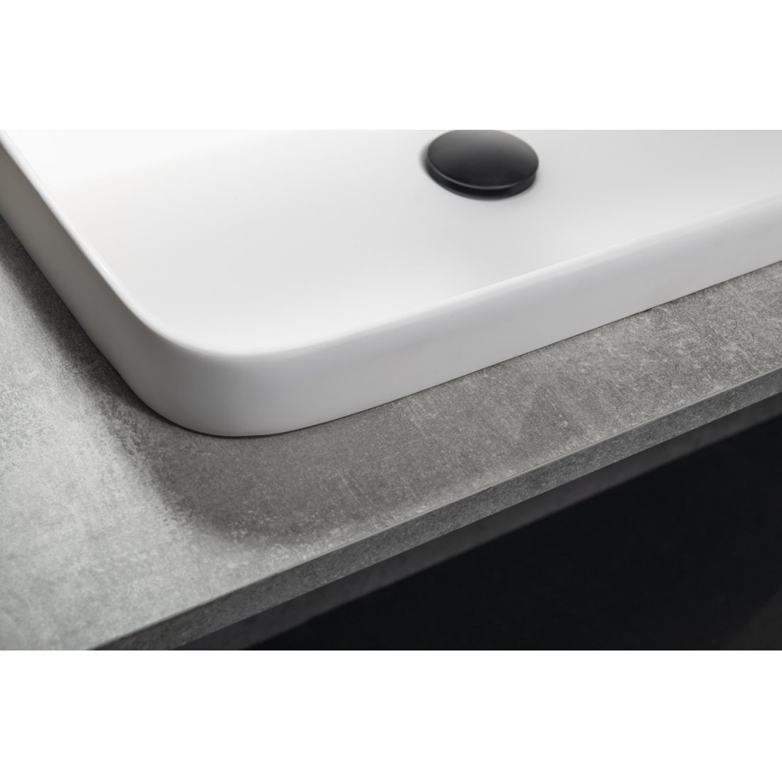 Sapho - Lavabo encastrado 55x39 cm cerámica/blanco