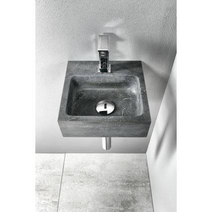 Sapho - Lavabo mural BLOK 30x30 cm antracita