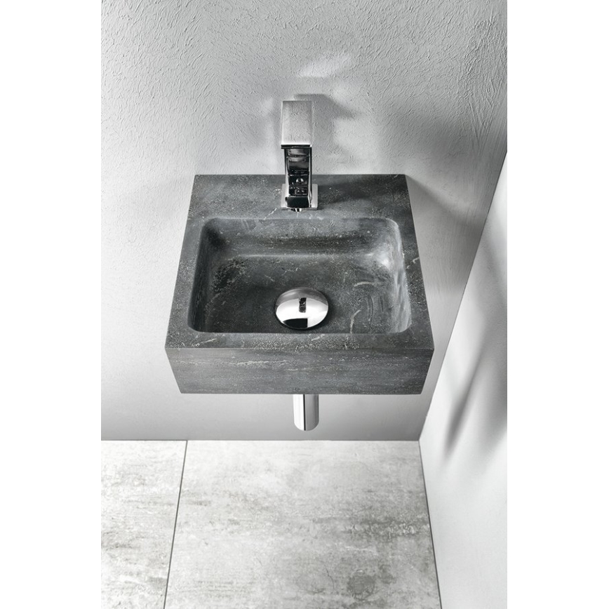 Sapho - Lavabo mural BLOK 30x30 cm antracita