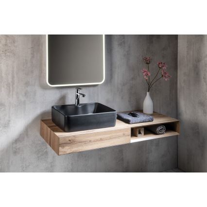 Sapho - Lavabo para encimera BALENA 48x37 cm negro mate