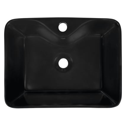 Sapho - Lavabo para encimera BALENA 48x37 cm negro mate