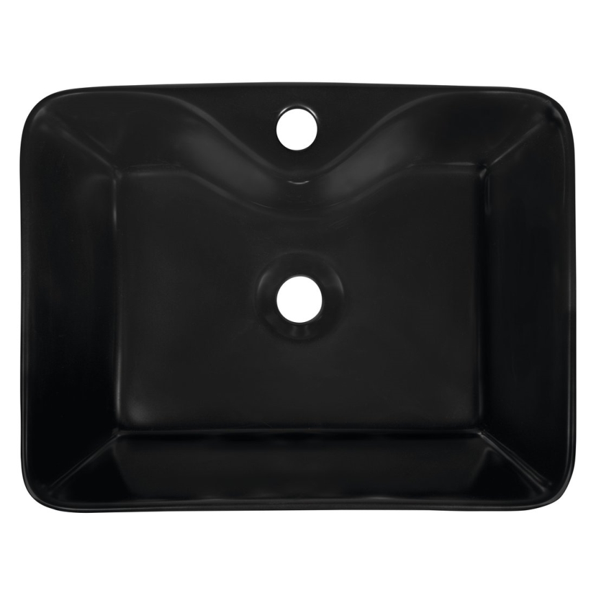 Sapho - Lavabo para encimera BALENA 48x37 cm negro mate
