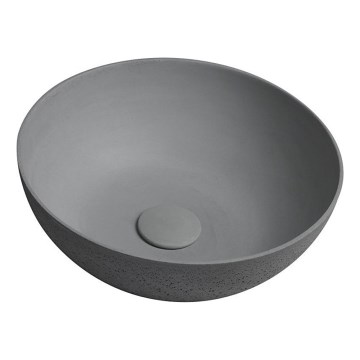 Sapho - Lavabo para encimera FORMIGO Ø 39 cm hormigón/gris mate
