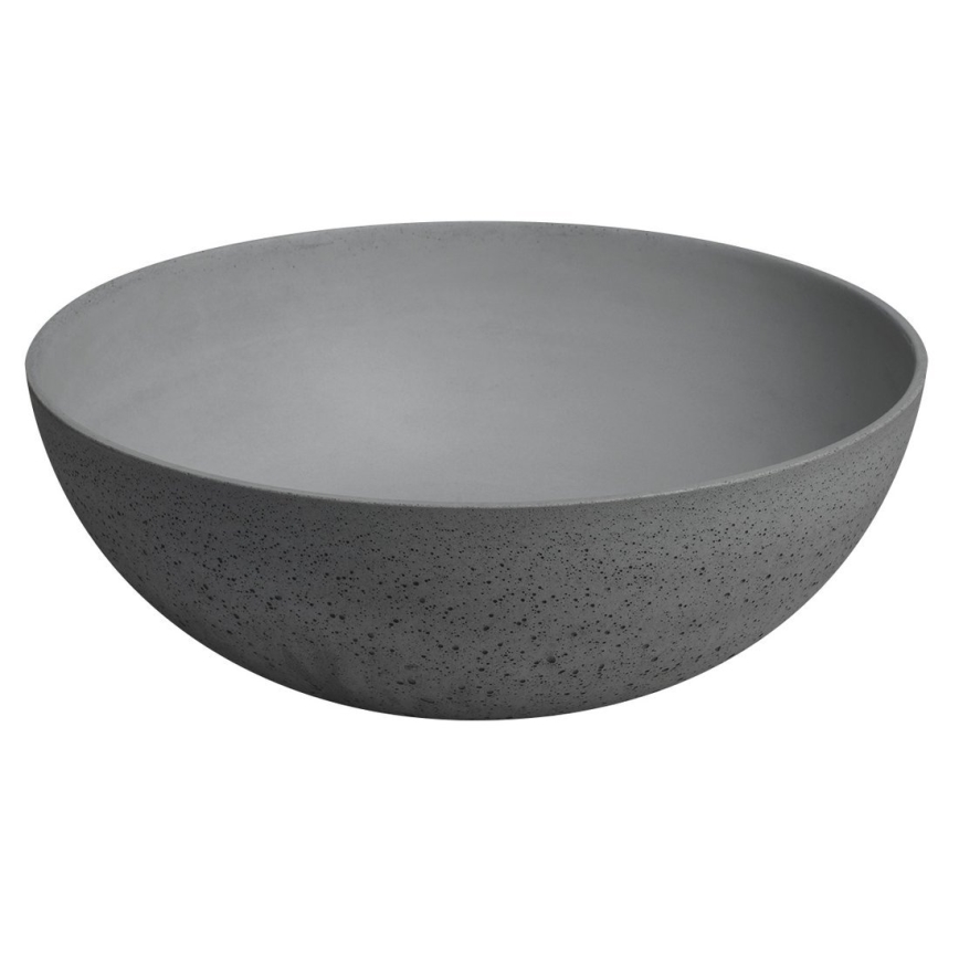 Sapho - Lavabo para encimera FORMIGO Ø 39 cm hormigón/gris mate