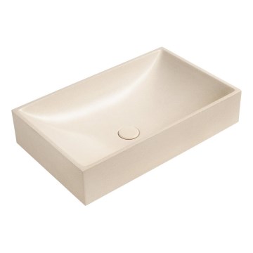 Sapho - Lavabo sobre encimera 58x36 cm hormigón/beige