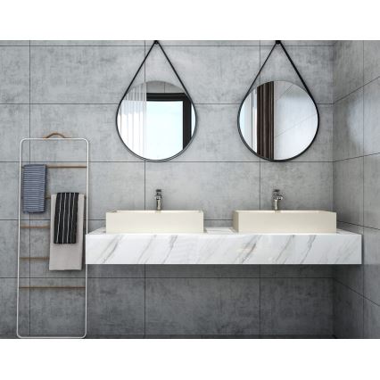 Sapho - Lavabo sobre encimera 58x36 cm hormigón/beige