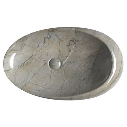 Sapho - Lavabo sobre encimera DALMA 68x44 cm gris