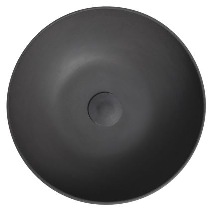 Sapho - Lavabo sobre encimera FORMIGO Ø 39 cm hormigón/antracita