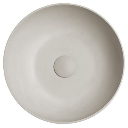 Sapho - Lavabo sobre encimera FORMIGO Ø 39 cm hormigón/arena