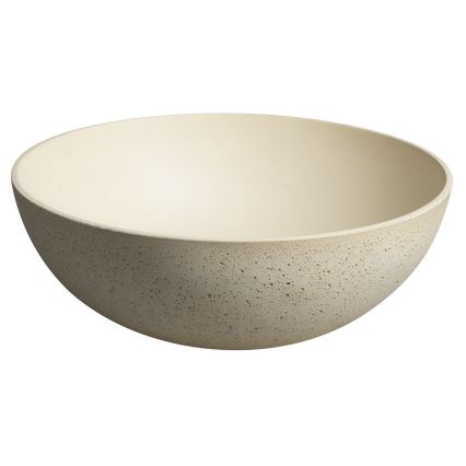 Sapho - Lavabo sobre encimera FORMIGO, Ø 39 cm, hormigón/beige