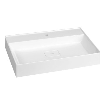 Sapho - Lavabo sobre encimera GODIVA 68x44 cm mármol/blanco