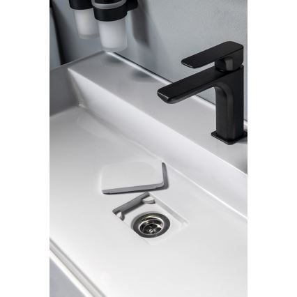 Sapho - Lavabo sobre encimera GODIVA 68x44 cm mármol/blanco