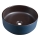 Sapho - Lavabo sobre encimera PRIORI de 41 cm de diámetro marrón/azul