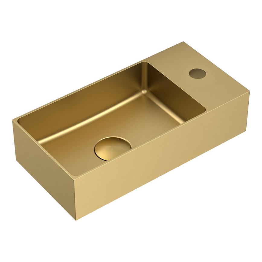Sapho - Lavabo suspendido AURUM 36,5x18 cm oro mate