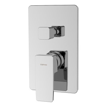 Sapho - Mezclador de ducha empotrado TURSI, acabado cromo brillante