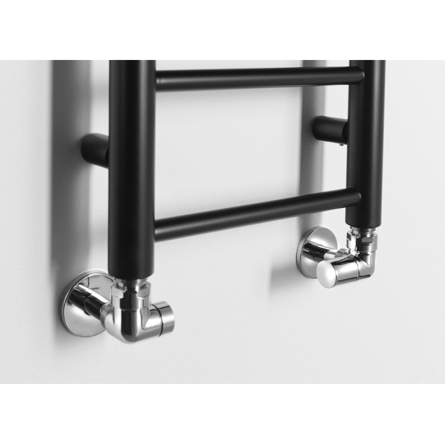 Sapho - Radiador de baño DINA 278W 30x138 cm negro mate