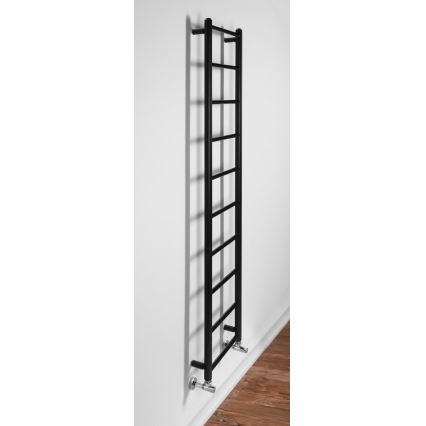 Sapho - Radiador de baño DINA 334W 35x168 cm negro mate