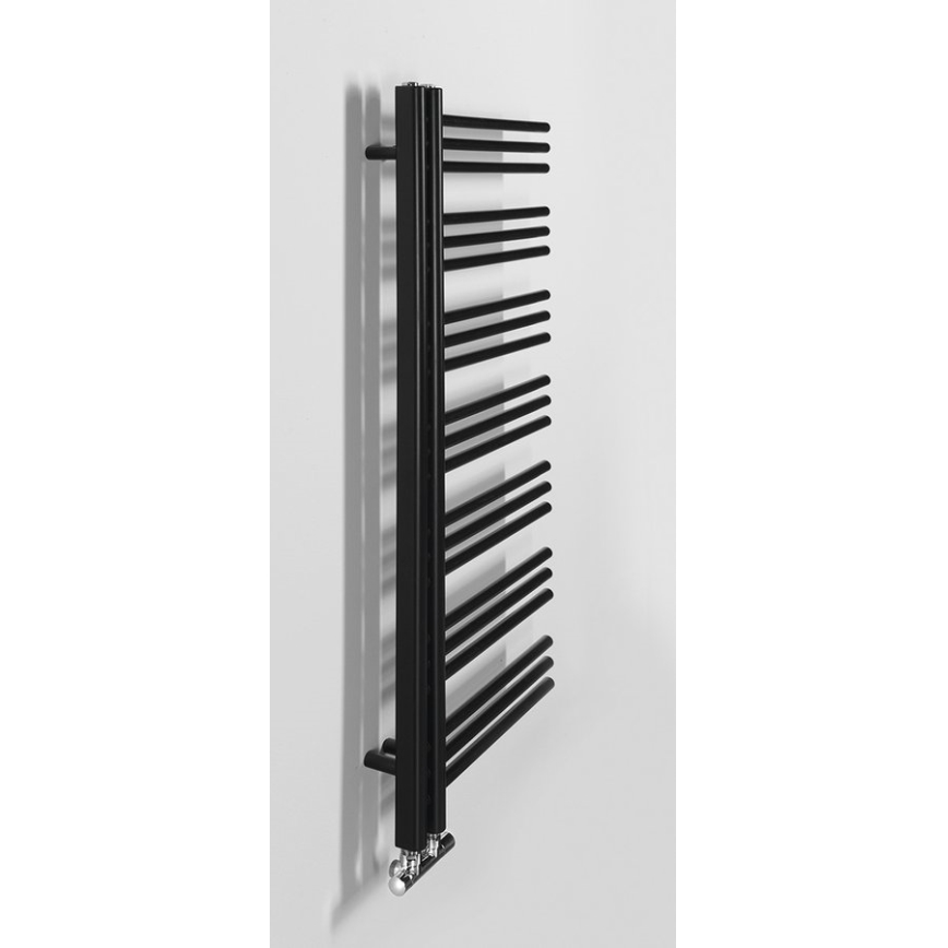 Sapho - Radiador de baño DORLION 400W/230V 50x120 cm negro mate