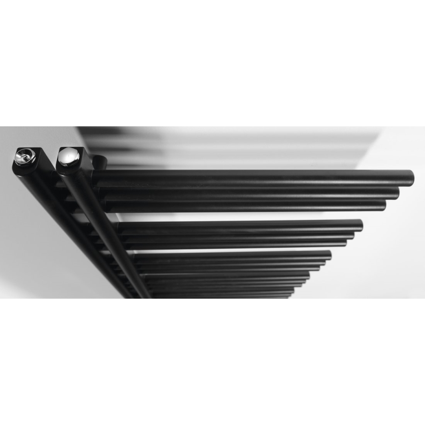 Sapho - Radiador de baño DORLION 400W/230V 50x120 cm negro mate