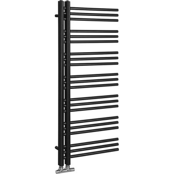 Sapho - Radiador de baño DORLION 400W 50x120x50 cm negro mate