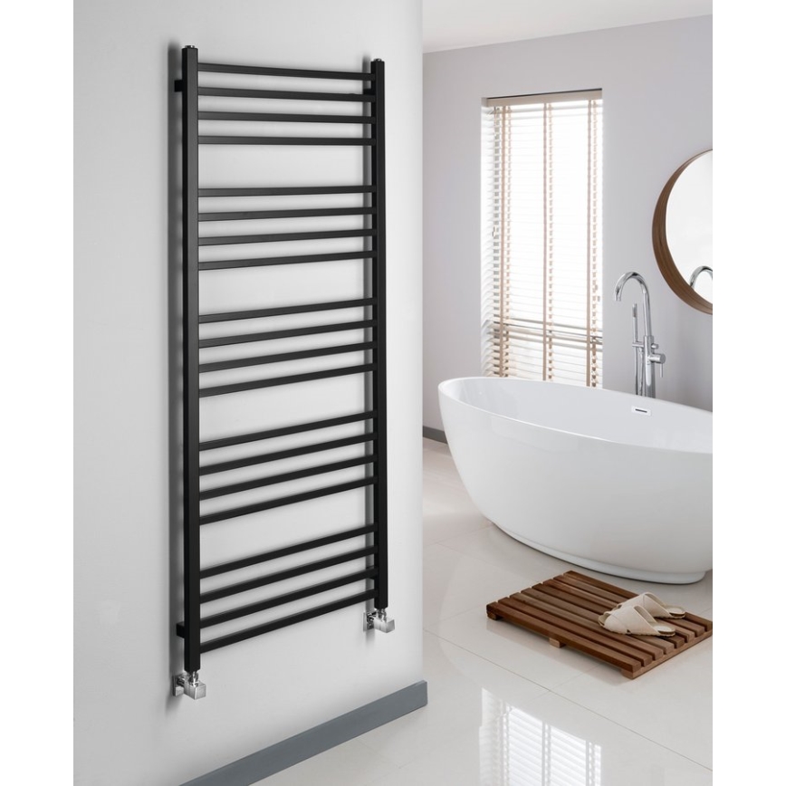 Sapho - Radiador de baño METRO 557 W 60 x 151 cm negro mate
