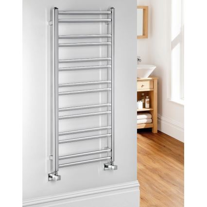 Sapho - Radiador de baño METRO DOS 343W/230V 50x110 cm cromo brillante
