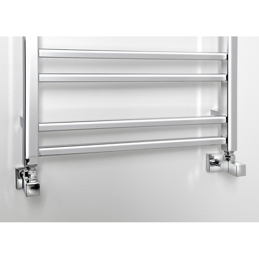Sapho - Radiador de baño METRO DOS 476W/230V 55x143 cm cromado brillante