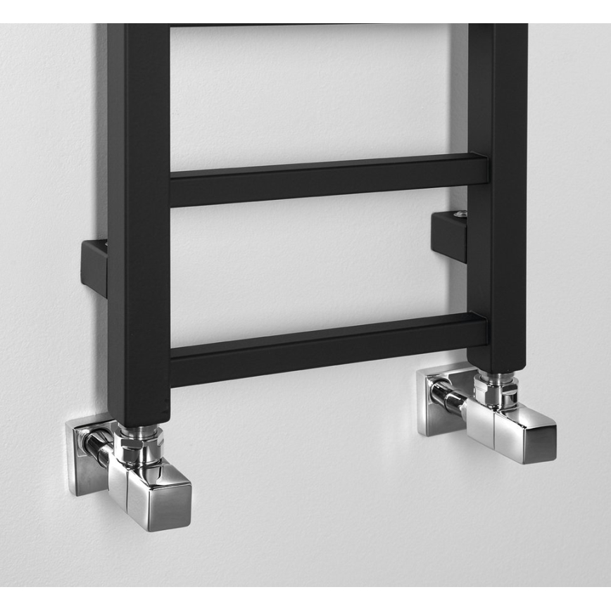 Sapho - Radiador de baño METRO LIGHT 276W 30x150 cm, acabado negro mate