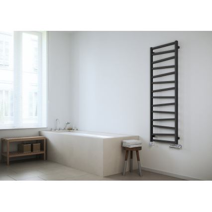 Sapho - Radiador de baño ZIG 406W/230V 50x110 cm antracita