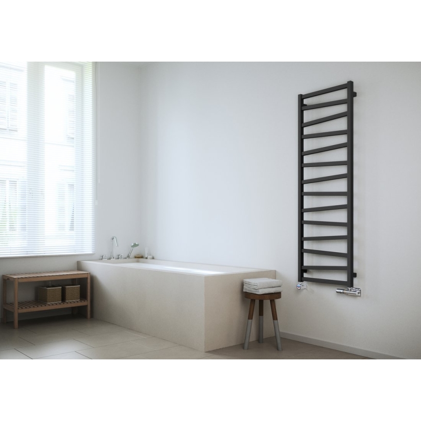 Sapho - Radiador de baño ZIG 406W/230V 50x110 cm antracita