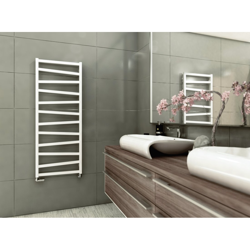 Sapho - Radiador de baño ZIG 490W/230V 50x133 cm blanco