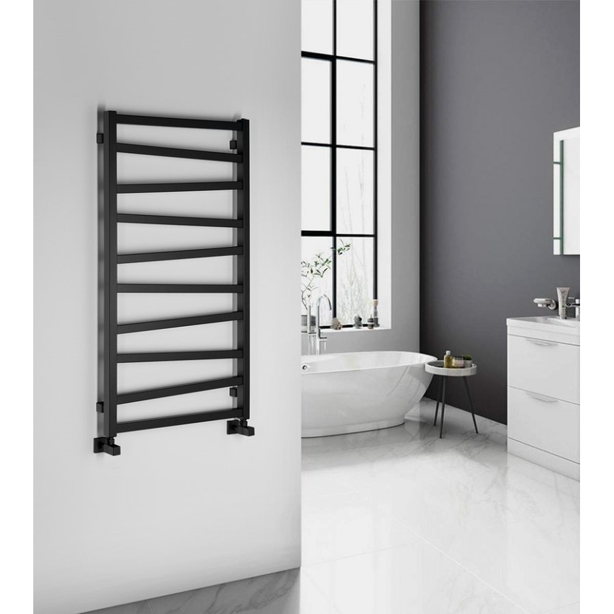 Sapho - Radiador de baño ZIG 497 W 60 x 109 cm negro