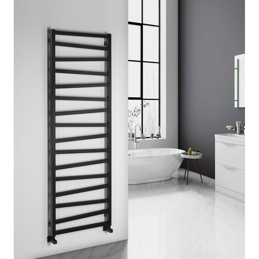 Sapho - Radiador de baño ZIG 824W/230V 60x181 cm negro