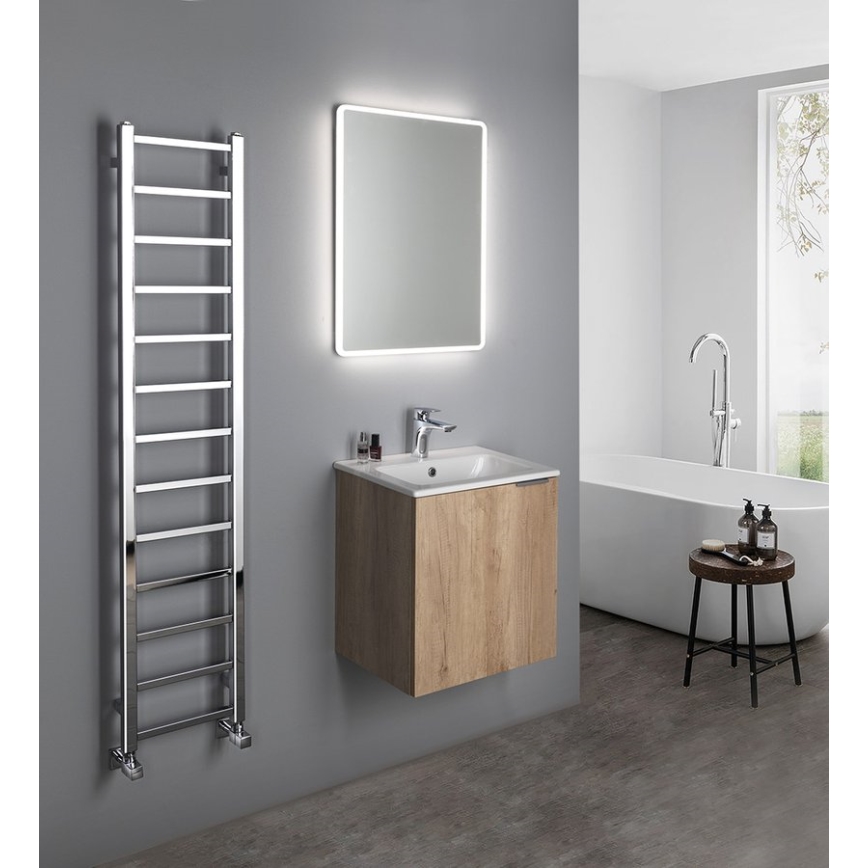 Sapho - Radiador toallero para baño METRO LIGHT 276W/230V 30x150 cm cromo brillante