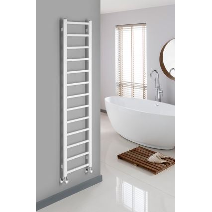 Sapho - Radiador toallero para baño METRO LIGHT 276W 30x150 cm blanco