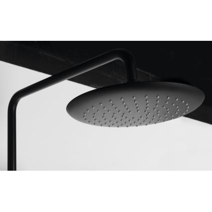 Sapho - Set de ducha con grifo SOLARIS en negro mate