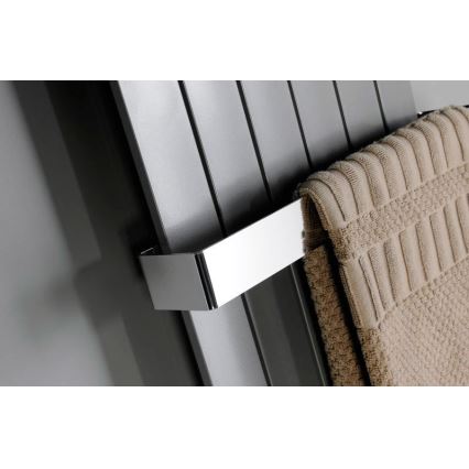 Sapho - Toallero de pared COLONNA 8x65 cm, acero inoxidable cepillado